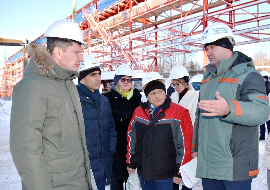 The Governor, Maksim Reshetnikov, visits the AUM complex construction site